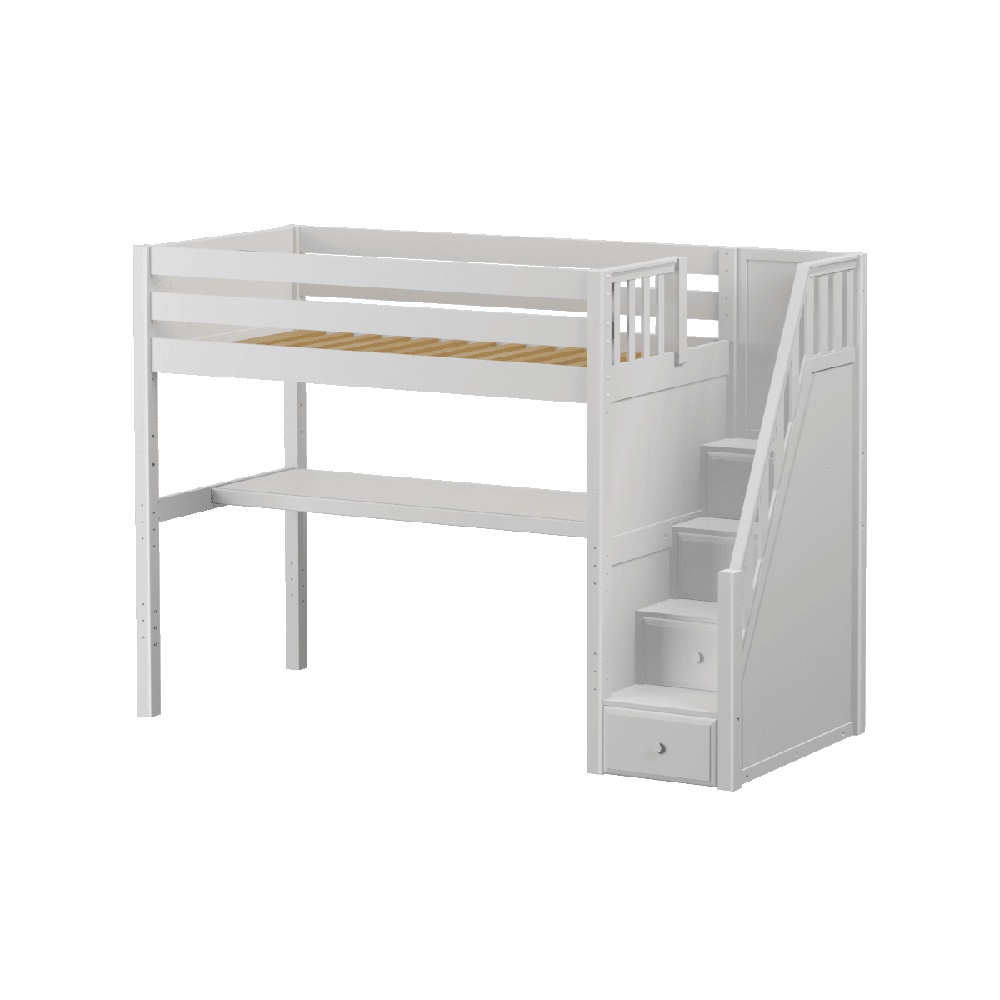 Maxtrix High Loft w Staircase w Table - Kids Haven