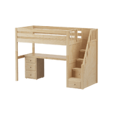 Maxtrix High Loft w Staircase w Table w 1 Drawer Set