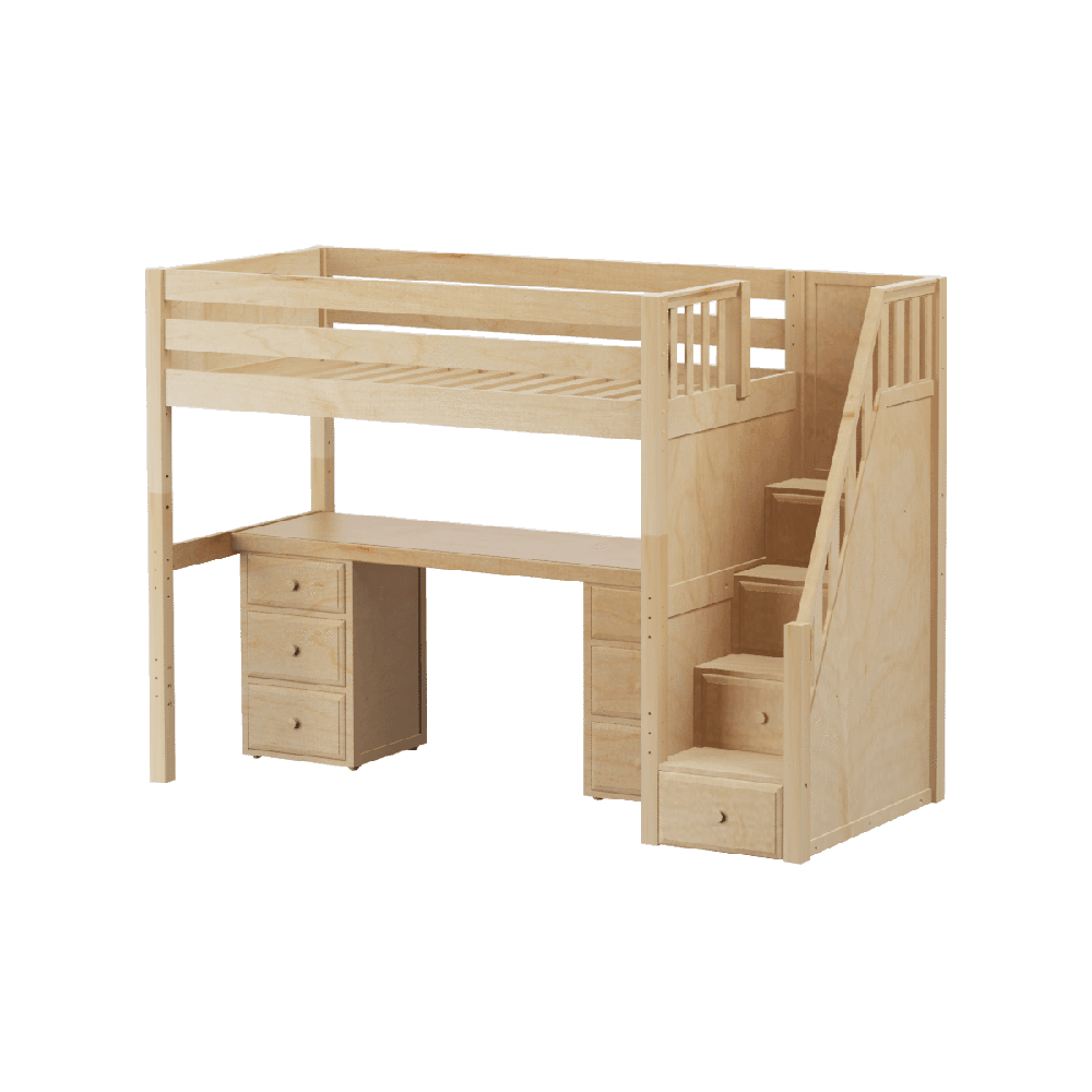 Maxtrix High Loft w Staircase w Table w Drawers Maxtrix High Loft w Staircase w Table w Drawers