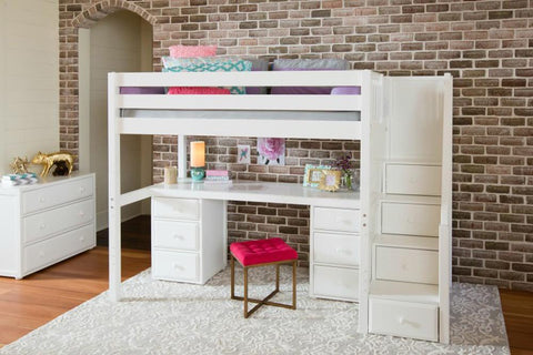 Maxtrix High Loft w Staircase w Table w 2 Drawers - Kids Haven Maxtrix High Loft w Staircase w Table w 2 Drawers - Kids Haven