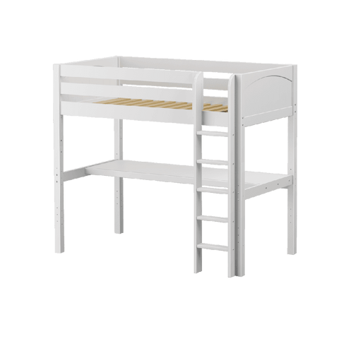 Maxtrix High Loft w Front Straight Ladder w Table - Kids Haven