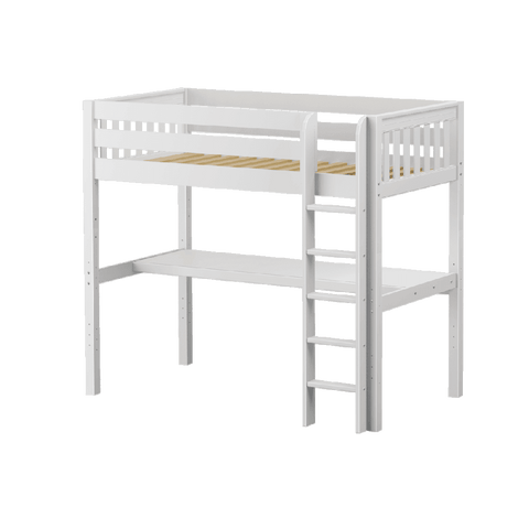 Maxtrix High Loft w Front Straight Ladder w Table - Kids Haven Maxtrix High Loft w Front Straight Ladder w Table - Kids Haven