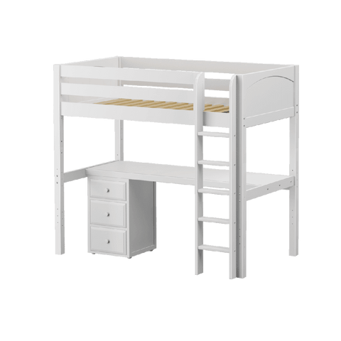 Maxtrix Ultra High Loft w Front Straight Ladder w Table w 1 drawer - Kids Haven Maxtrix Ultra High Loft w Front Straight Ladder w Table w 1 drawer - Kids Haven
