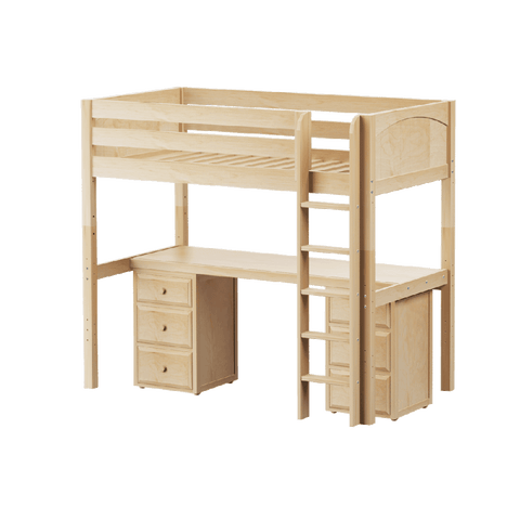Maxtrix Ultra High Loft w Straight Ladder w Table w 2 drawers
