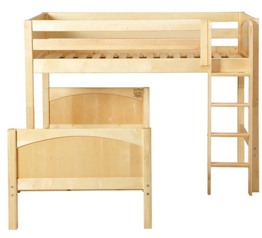 Maxtrix L-Shape Bed w Straight Ladder - Kids Haven Maxtrix L-Shape Bed w Straight Ladder - Kids Haven
