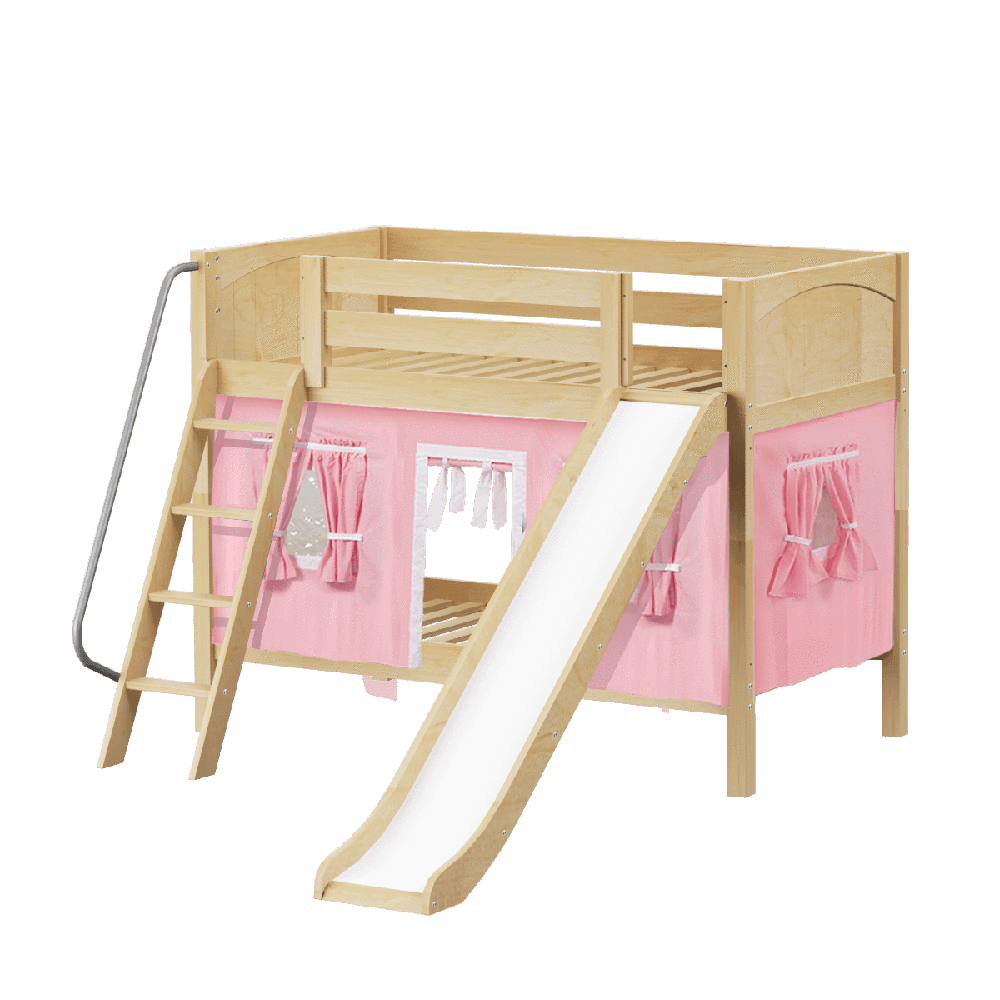 Maxtrix Low Bunk w Front Slide (Ladder or Staircase) - Kids Haven