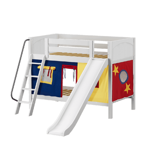 Maxtrix Low Bunk w Front Slide (Ladder or Staircase) - Kids Haven