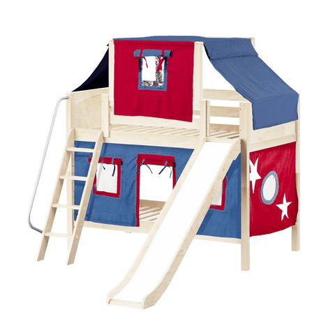 Maxtrix Low Bunk w Front Slide (Ladder or Staircase) - Kids Haven