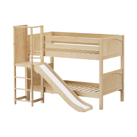 Maxtrix Low Bunk w Slide Platform (Choose front or side) - Kids Haven