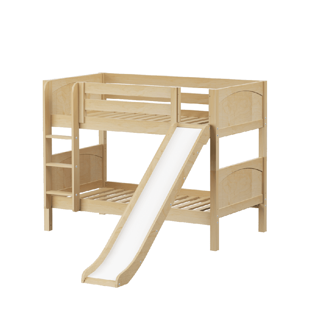 Maxtrix Low Bunk w Front Slide (Ladder or Staircase) - Kids Haven Maxtrix Low Bunk w Front Slide (Ladder or Staircase) - Kids Haven