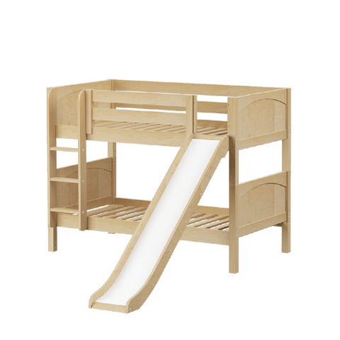 Maxtrix Low Bunk w Front Slide (Ladder or Staircase) - Kids Haven Maxtrix Low Bunk w Front Slide (Ladder or Staircase) - Kids Haven
