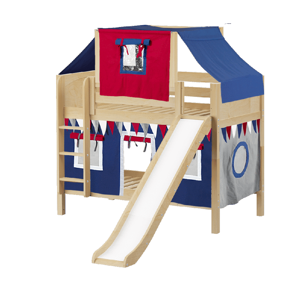 Maxtrix Low Bunk w Front Slide (Ladder or Staircase) - Kids Haven