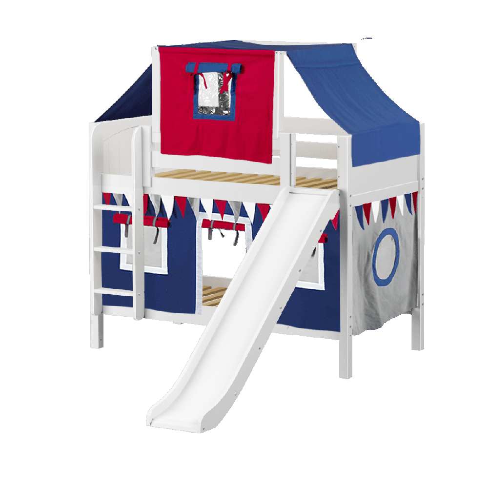 Maxtrix Low Bunk w Front Slide (Ladder or Staircase) - Kids Haven