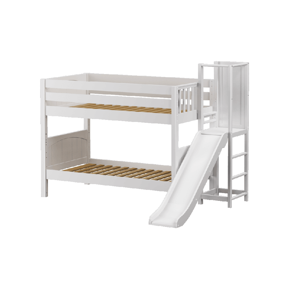 Maxtrix Low Bunk w Slide Platform (Choose front or side) - Kids Haven Maxtrix Low Bunk w Slide Platform (Choose front or side) - Kids Haven