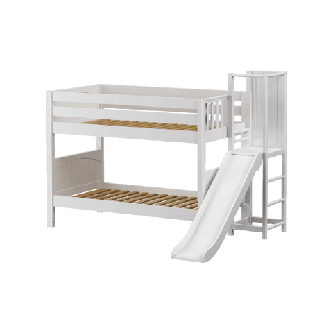 Maxtrix Low Bunk w Slide Platform (Choose front or side) - Kids Haven