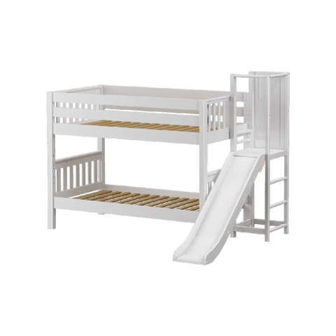 Maxtrix Low Bunk w Slide Platform (Choose front or side) - Kids Haven Maxtrix Low Bunk w Slide Platform (Choose front or side) - Kids Haven