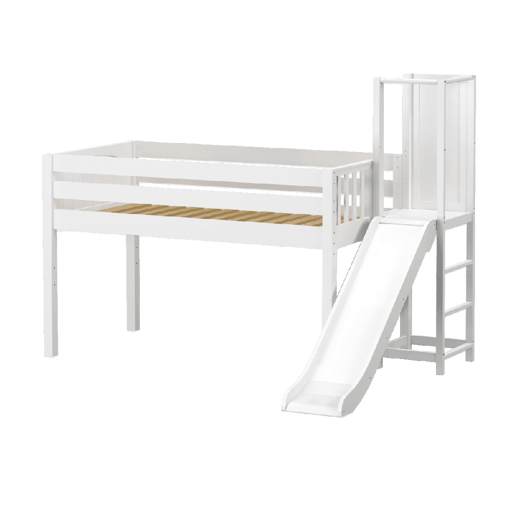 Maxtrix Low Loft w Slide Platform (Choose front or side) - Kids Haven Maxtrix Low Loft w Slide Platform (Choose front or side) - Kids Haven