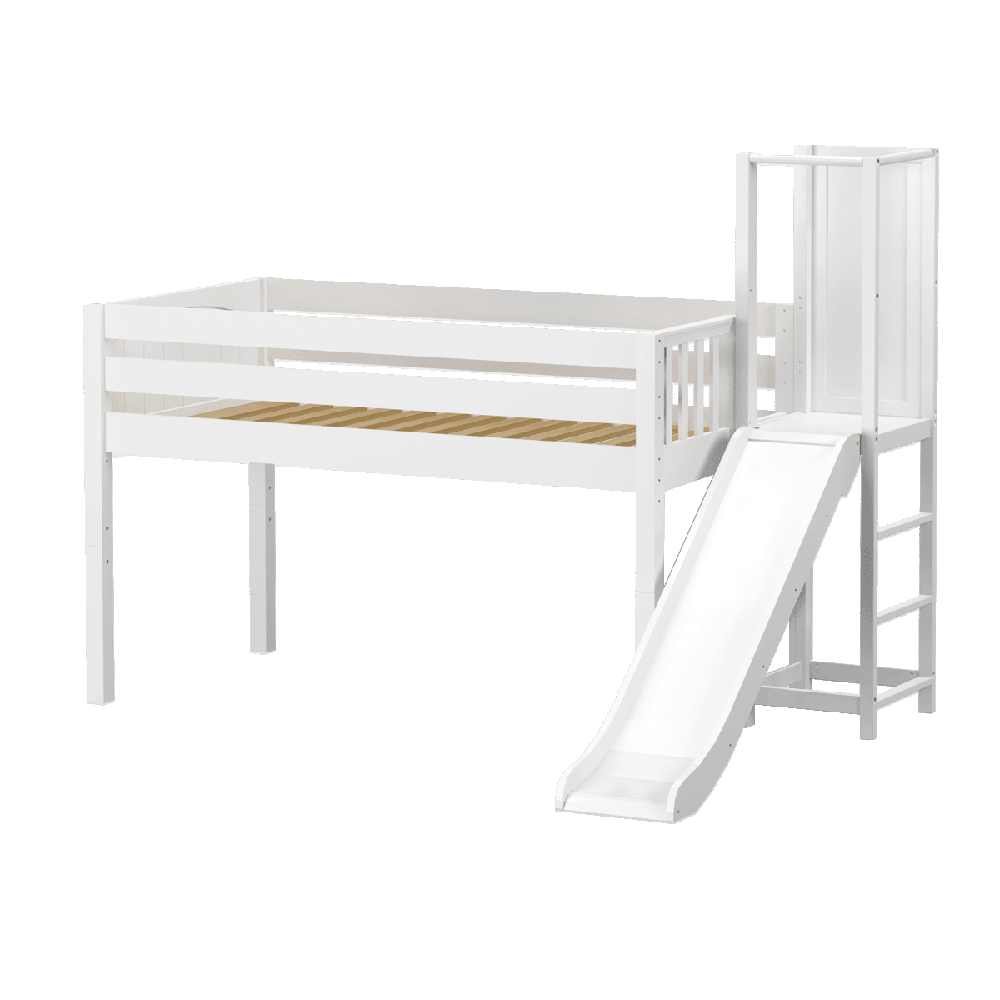 Maxtrix Low Loft w Slide Platform (Choose front or side) - Kids Haven