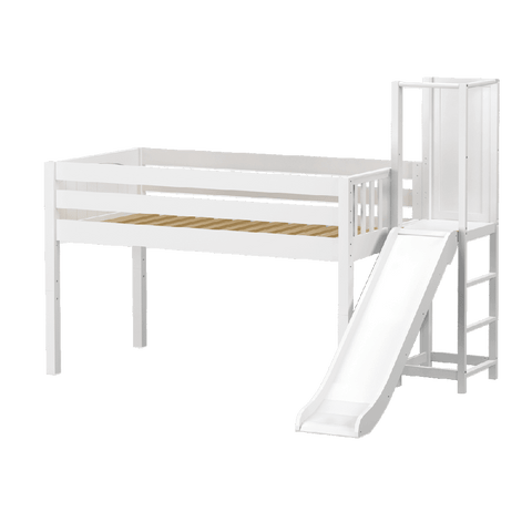 Maxtrix Low Loft w Slide Platform (Choose front or side) - Kids Haven Maxtrix Low Loft w Slide Platform (Choose front or side) - Kids Haven
