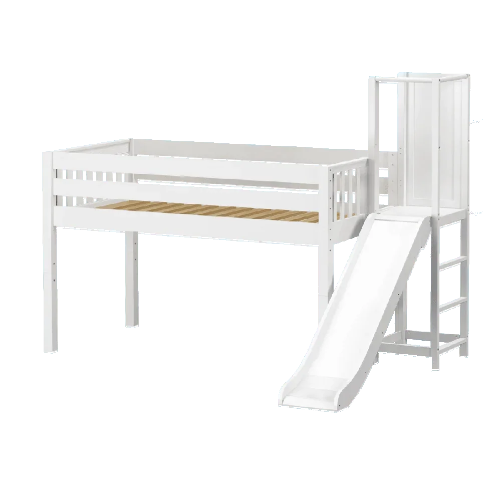 Maxtrix Low Loft w Slide Platform (Choose front or side) - Kids Haven