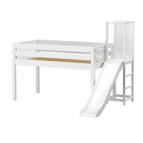 Maxtrix Low Loft w Slide Platform (Choose front or side) - Kids Haven Maxtrix Low Loft w Slide Platform (Choose front or side) - Kids Haven