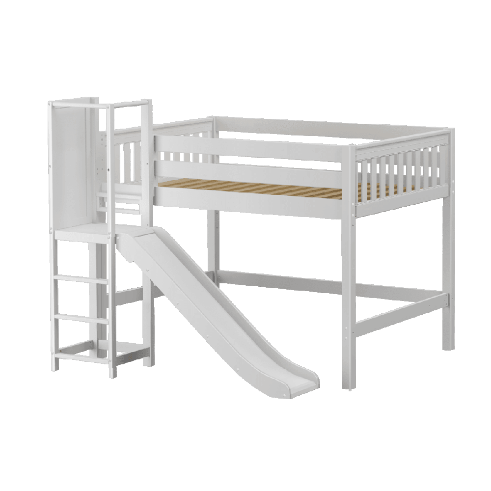 Maxtrix Mid Loft w Slide Platform (Choose front or side) - Kids Haven Maxtrix Mid Loft w Slide Platform (Choose front or side) - Kids Haven