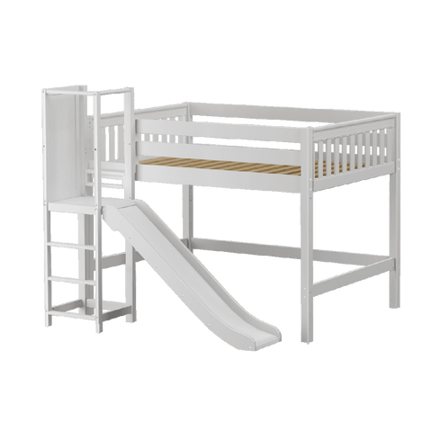 Maxtrix Mid Loft w Slide Platform (Choose front or side) - Kids Haven Maxtrix Mid Loft w Slide Platform (Choose front or side) - Kids Haven