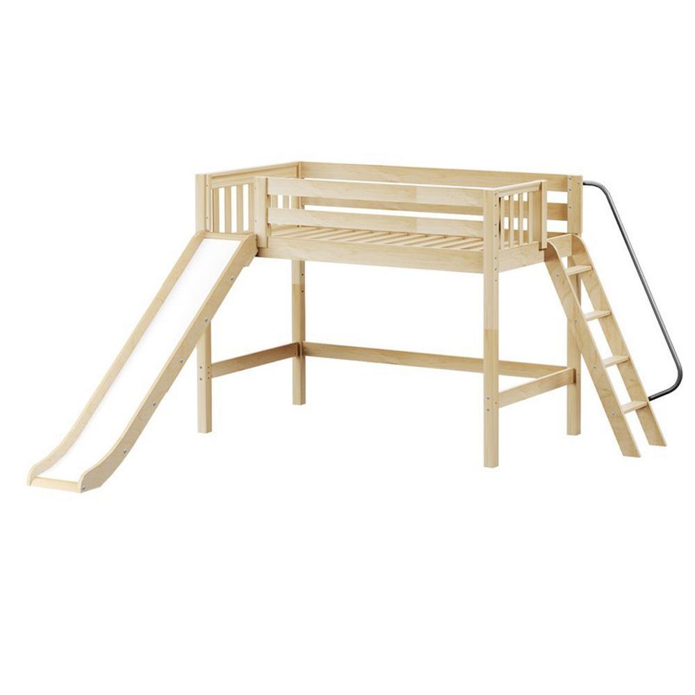 Maxtrix Mid Loft w Front Slide (Ladder or Staircase) - fabric options - Kids Haven Maxtrix Mid Loft w Front Slide (Ladder or Staircase) - fabric options - Kids Haven