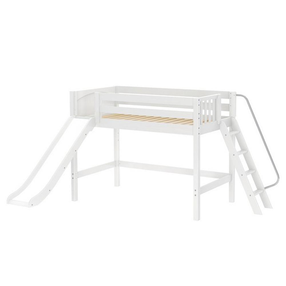 Maxtrix Mid Loft w Front Slide (Ladder or Staircase) - fabric options - Kids Haven Maxtrix Mid Loft w Front Slide (Ladder or Staircase) - fabric options - Kids Haven