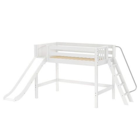 Maxtrix Mid Loft w Front Slide (Ladder or Staircase) - fabric options - Kids Haven Maxtrix Mid Loft w Front Slide (Ladder or Staircase) - fabric options - Kids Haven