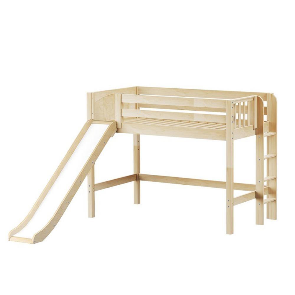 Maxtrix Mid Loft w Front Slide (Ladder or Staircase) - fabric options - Kids Haven Maxtrix Mid Loft w Front Slide (Ladder or Staircase) - fabric options - Kids Haven