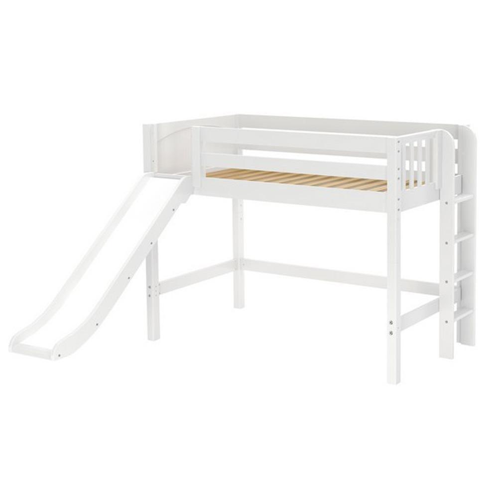 Maxtrix Mid Loft w Front Slide (Ladder or Staircase) - fabric options - Kids Haven