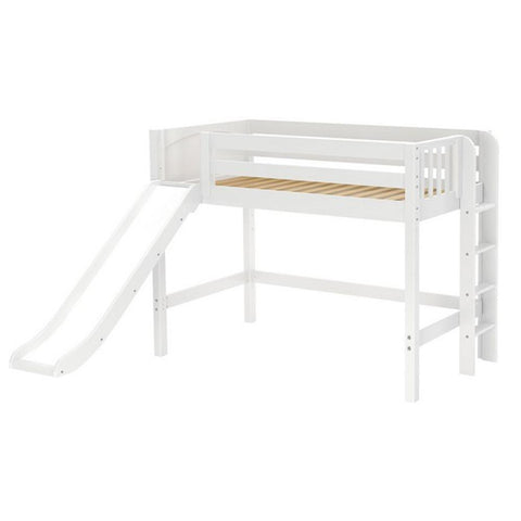 Maxtrix Mid Loft w Front Slide (Ladder or Staircase) - fabric options - Kids Haven Maxtrix Mid Loft w Front Slide (Ladder or Staircase) - fabric options - Kids Haven