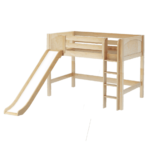 Maxtrix Mid Loft w Front Slide (Ladder or Staircase) - fabric options - Kids Haven Maxtrix Mid Loft w Front Slide (Ladder or Staircase) - fabric options - Kids Haven