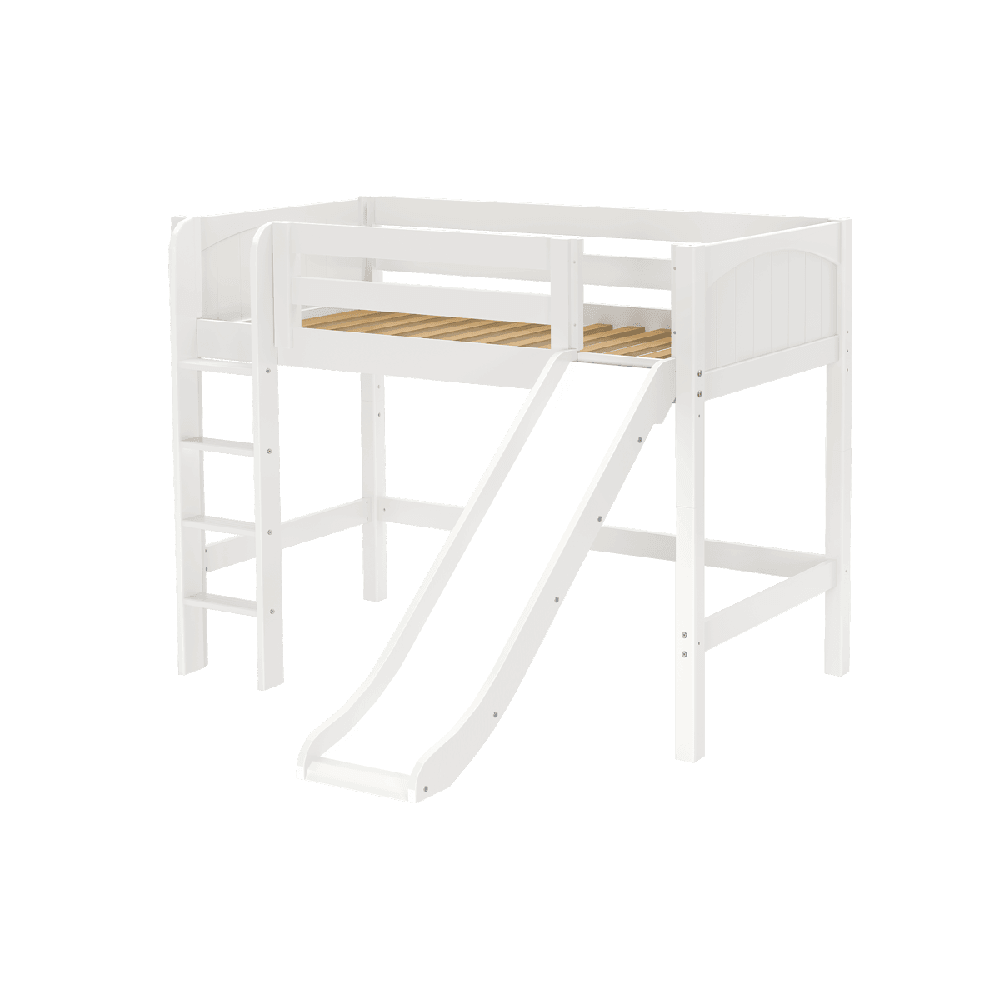 Maxtrix Mid Loft w Front Slide (Ladder or Staircase) - fabric options - Kids Haven Maxtrix Mid Loft w Front Slide (Ladder or Staircase) - fabric options - Kids Haven