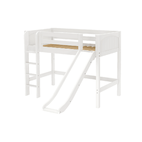 Maxtrix Mid Loft w Front Slide (Ladder or Staircase) - fabric options - Kids Haven Maxtrix Mid Loft w Front Slide (Ladder or Staircase) - fabric options - Kids Haven