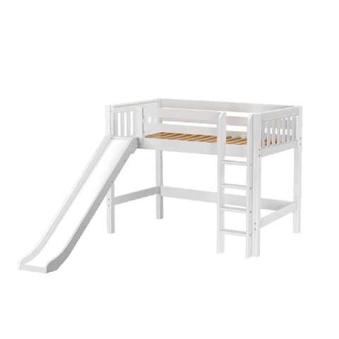 Maxtrix Mid Loft w Front Slide (Ladder or Staircase) - fabric options - Kids Haven Maxtrix Mid Loft w Front Slide (Ladder or Staircase) - fabric options - Kids Haven