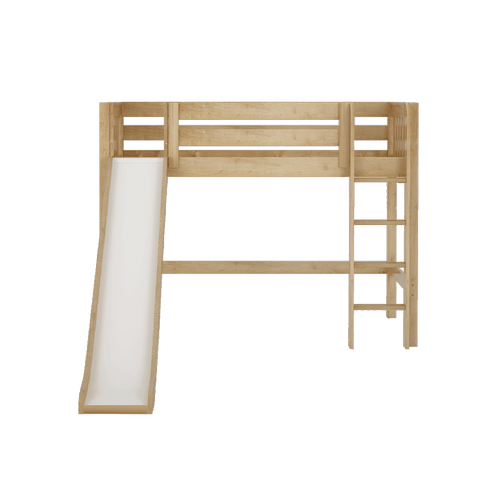 Maxtrix Mid Loft w Front Slide (Ladder or Staircase) - fabric options - Kids Haven Maxtrix Mid Loft w Front Slide (Ladder or Staircase) - fabric options - Kids Haven