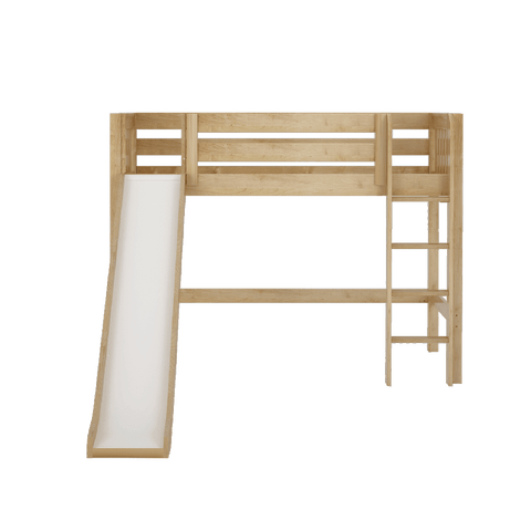 Maxtrix Mid Loft w Front Slide (Ladder or Staircase) - fabric options - Kids Haven