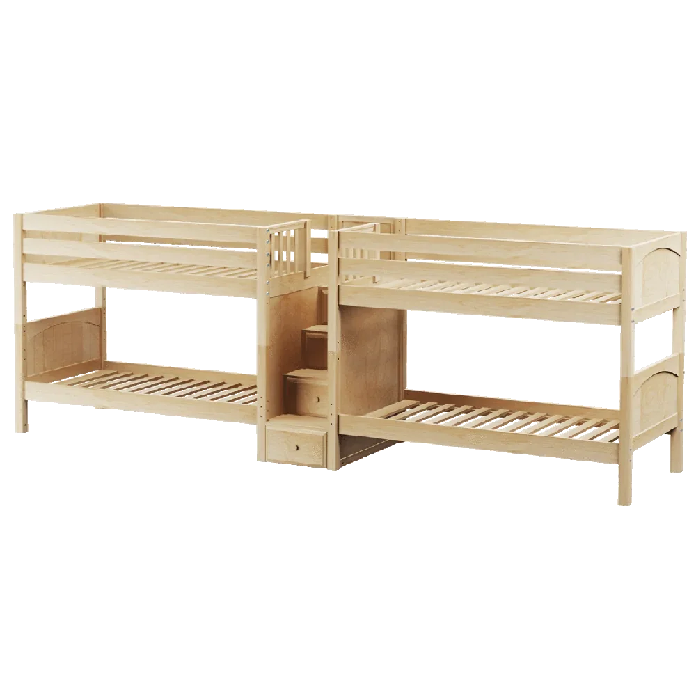 Maxtrix Quad Low Bunk w Staircase