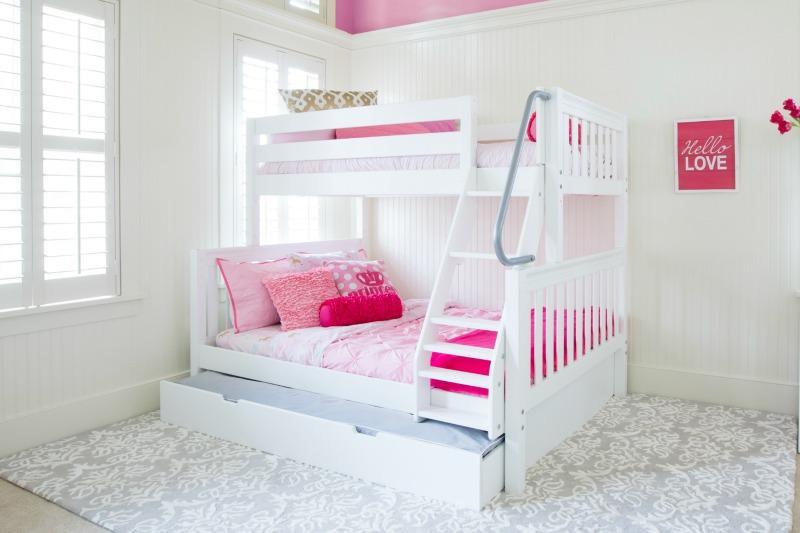 Maxtrix SS-Queen Bunk Bed (Choose Height, Ladder, Slide) - Kids Haven Maxtrix SS-Queen Bunk Bed (Choose Height, Ladder, Slide) - Kids Haven