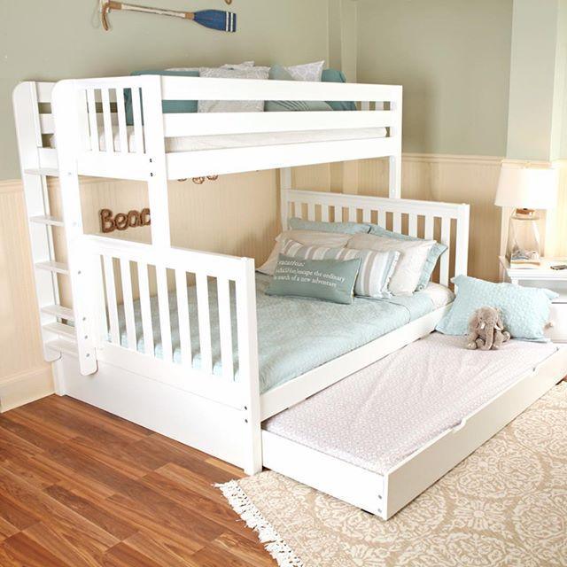 Maxtrix SS-Queen Bunk Bed (Choose Height, Ladder, Slide) - Kids Haven Maxtrix SS-Queen Bunk Bed (Choose Height, Ladder, Slide) - Kids Haven