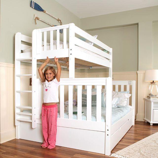 Maxtrix SS-Queen Bunk Bed (Choose Height, Ladder, Slide) - Kids Haven Maxtrix SS-Queen Bunk Bed (Choose Height, Ladder, Slide) - Kids Haven