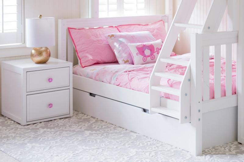 Maxtrix SS-Queen Bunk Bed (Choose Height, Ladder, Slide) - Kids Haven Maxtrix SS-Queen Bunk Bed (Choose Height, Ladder, Slide) - Kids Haven