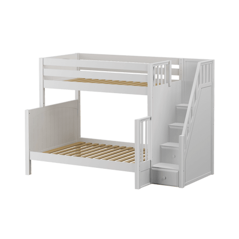 Maxtrix SS-Queen Bunk Bed (Choose Height, Ladder, Slide) - Kids Haven Maxtrix SS-Queen Bunk Bed (Choose Height, Ladder, Slide) - Kids Haven