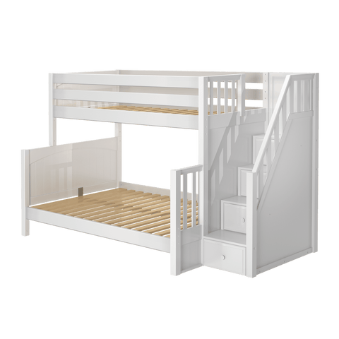 Maxtrix S-Queen Bunk Bed (Choose Height, Ladder, Slide) - Kids Haven Maxtrix S-Queen Bunk Bed (Choose Height, Ladder, Slide) - Kids Haven