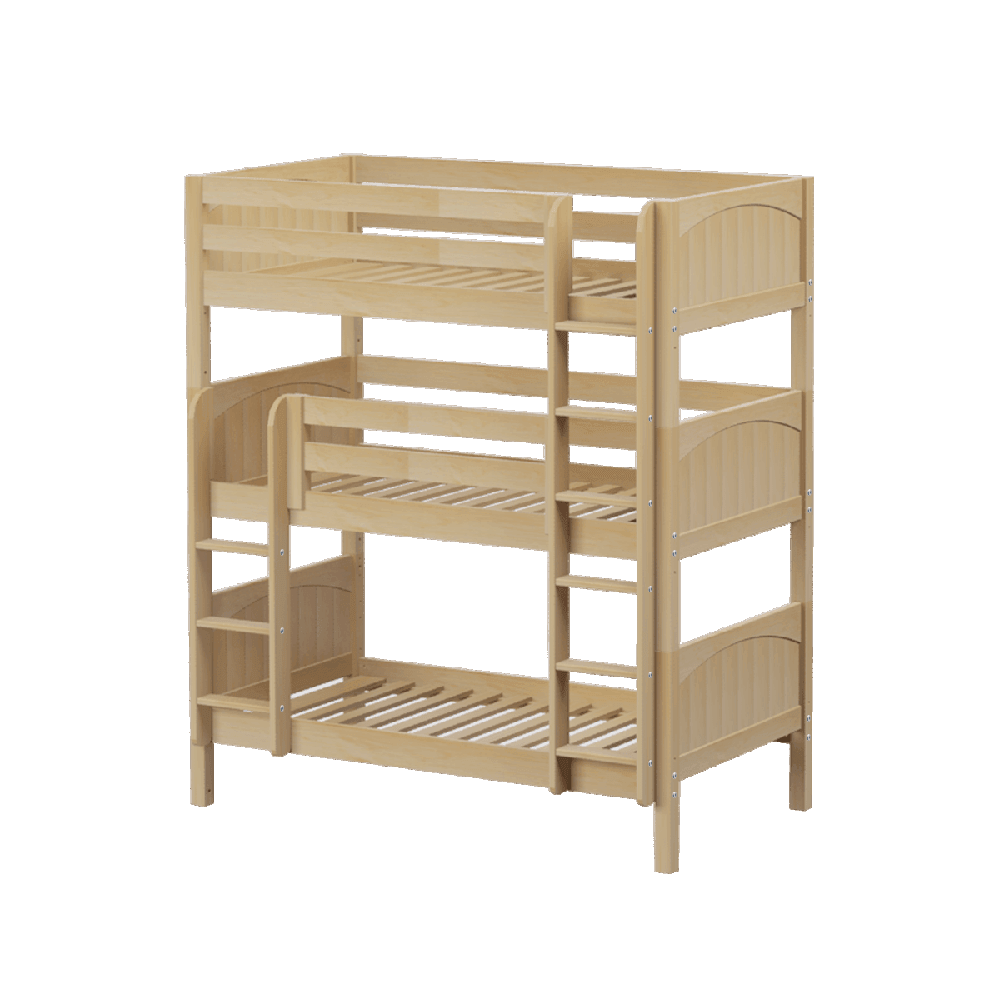 Maxtrix Triple Bunk Bed w Mounted Ladder  Maxtrix Triple Bunk Bed w Mounted Ladder