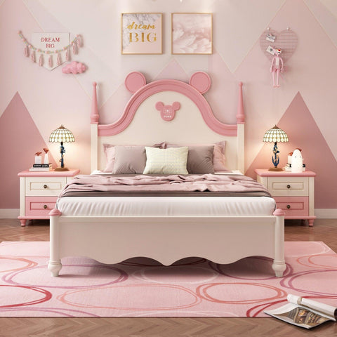 HB Rooms Mickey Queen Bed (M812#) (Smaller size available) - Kids Haven HB Rooms Mickey Queen Bed (M812#) (Smaller size available) - Kids Haven