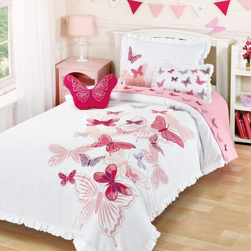 Snuggle Princess Butterfly Bedsheet Set - Kids Haven Snuggle Princess Butterfly Bedsheet Set - Kids Haven