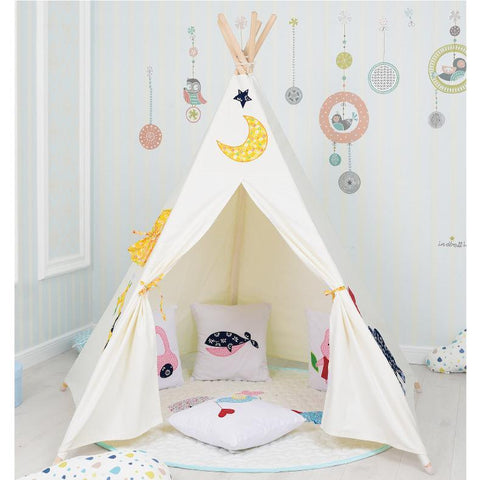 PETIT Little Elephant Teepee with Mat & Lights - Kids Haven PETIT Little Elephant Teepee with Mat & Lights - Kids Haven